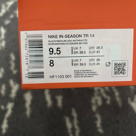 Nike In-Season TR 14 Black Women's Workout Shoes HF1103 001 No Lid - Picture 8 of 9